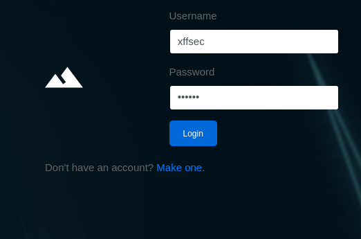 login with new account