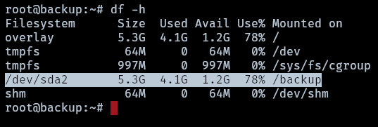 mount backup